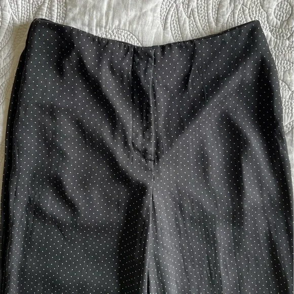 Diane Von Furstenberg - Wide Leg Silk-Blend Trousers - Navier Dot - Picture 2 of 13